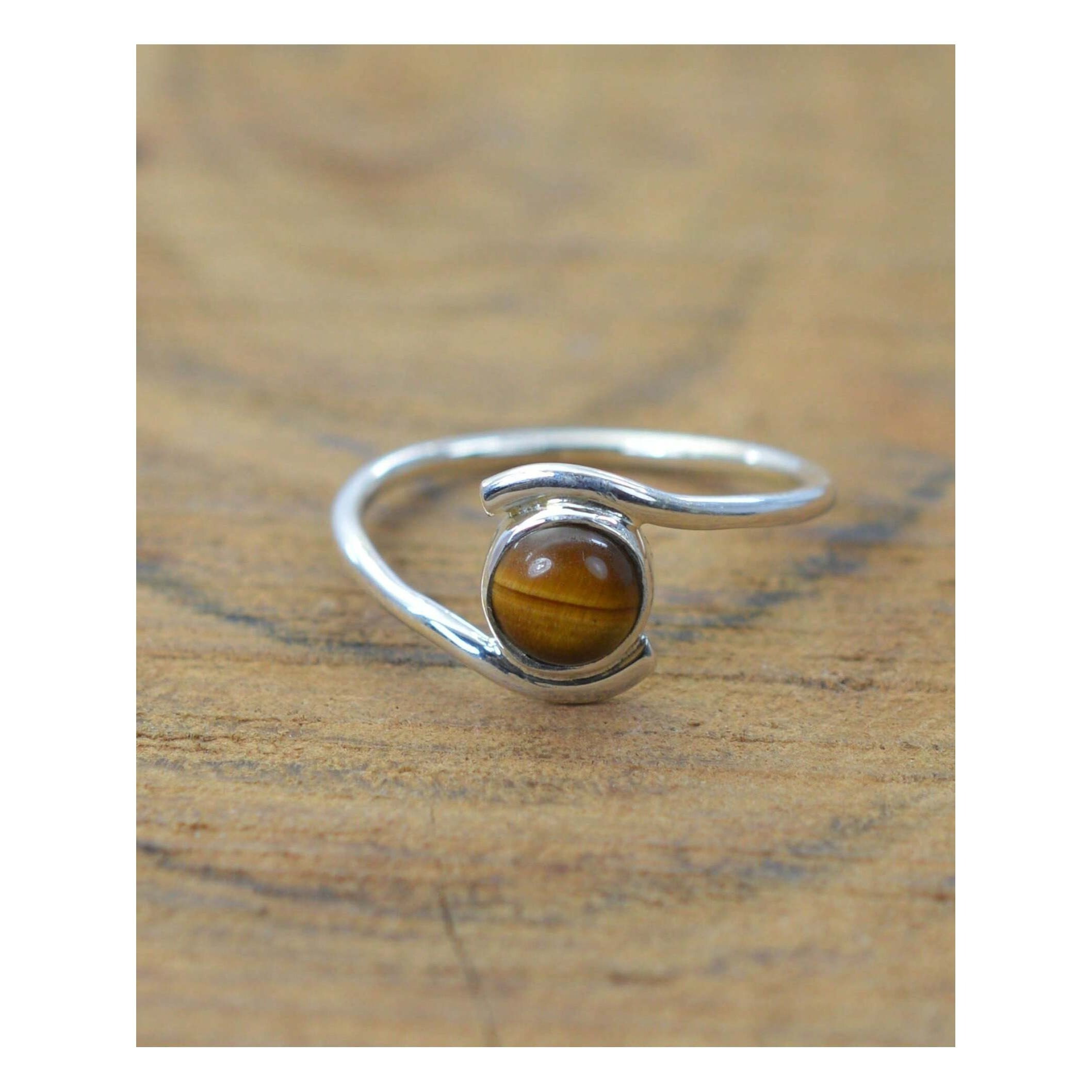 925 Silver Gemstone Side Ring